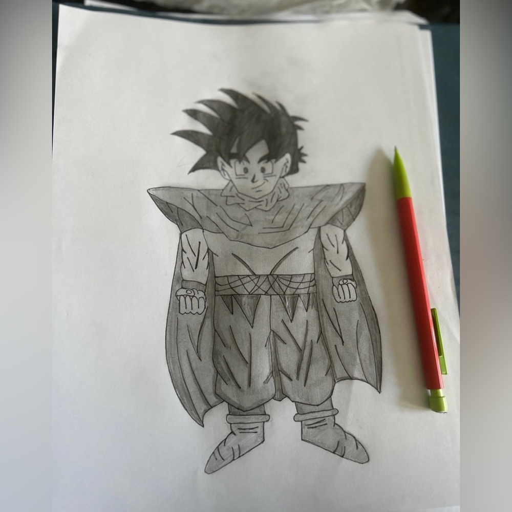 Gohan Hand Drawing Art
